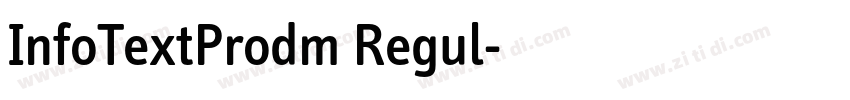 InfoTextProdm Regul字体转换